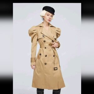 Stylish Tan Trench Coat